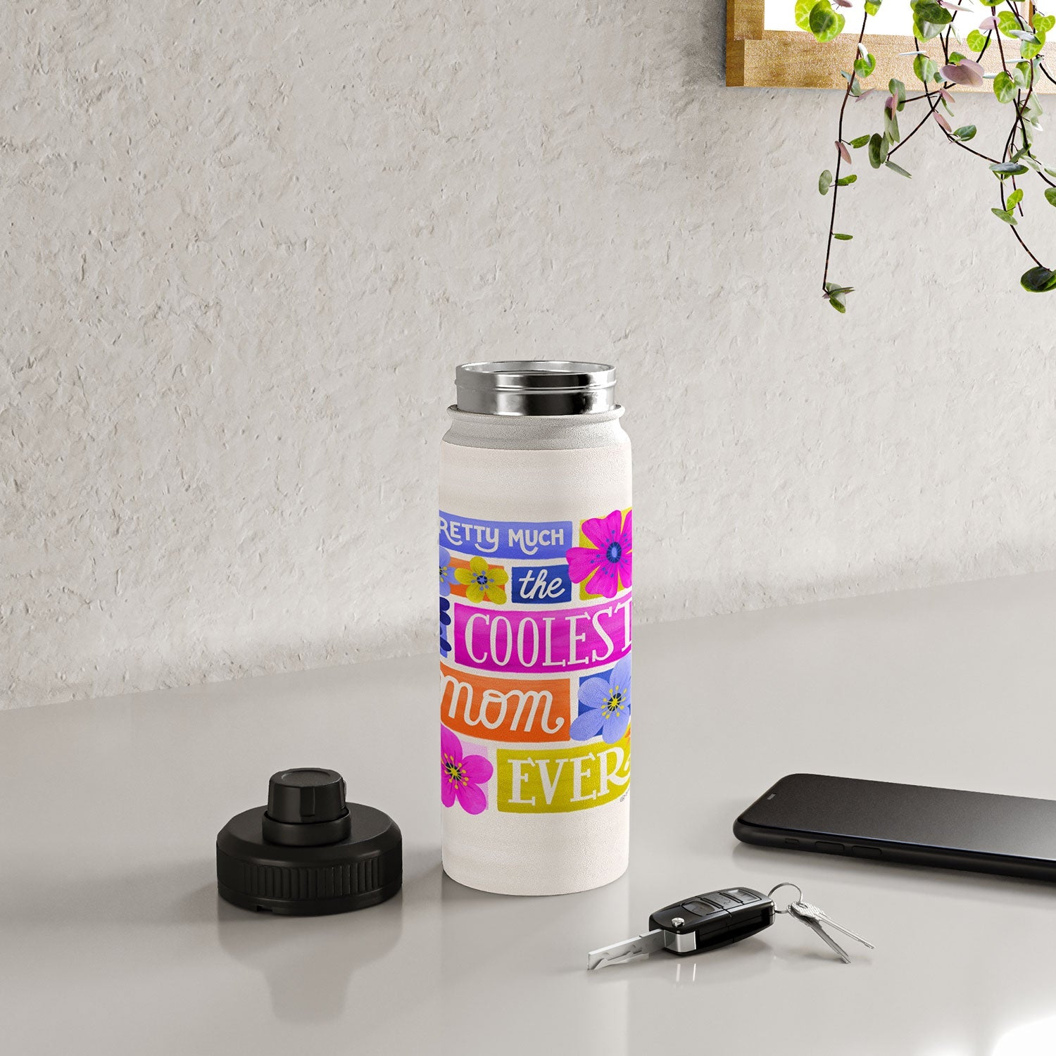 Seta Zakian Coolest Mom Ever Water Bottle