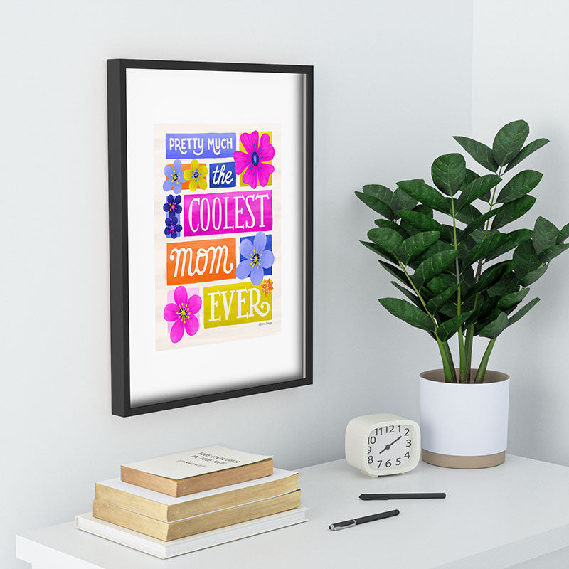 Seta Zakian Coolest Mom Ever Recessed Framing Rectangle