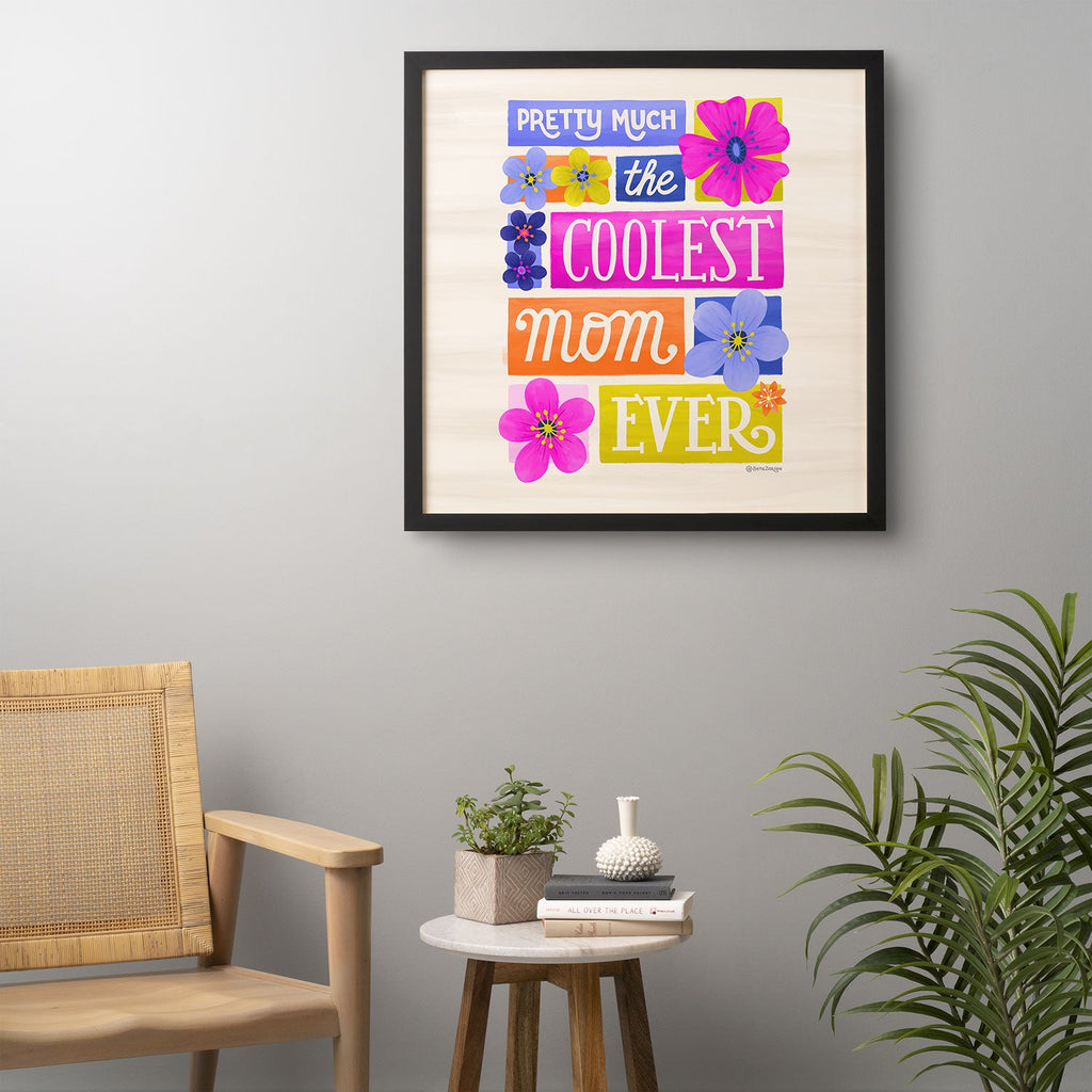 Seta Zakian Coolest Mom Ever Framed Wall Art