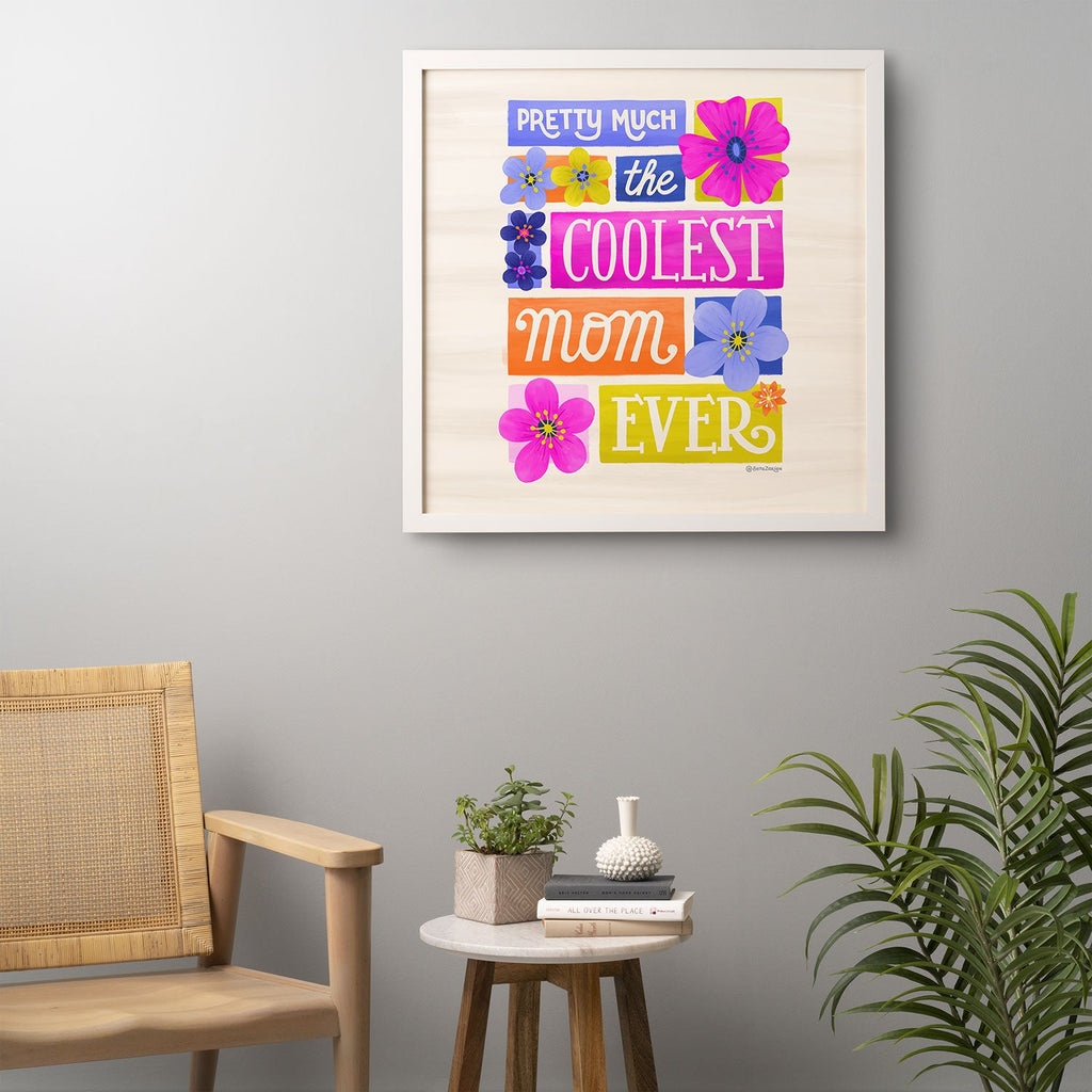 Seta Zakian Coolest Mom Ever Framed Wall Art