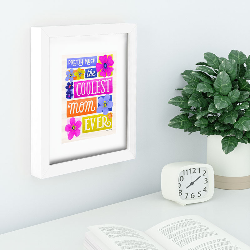 Seta Zakian Coolest Mom Ever Recessed Framing Rectangle