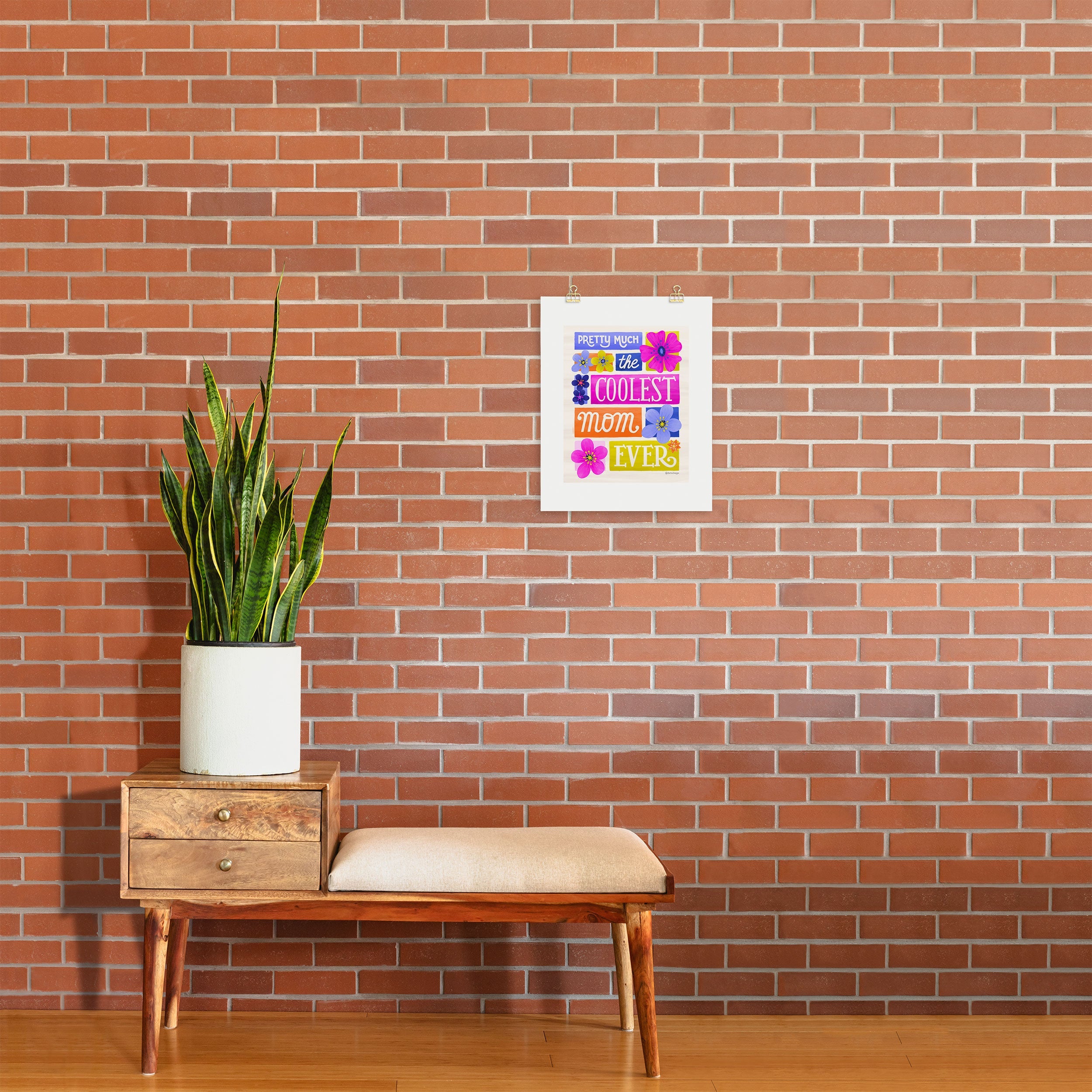 Seta Zakian Coolest Mom Ever Art Print