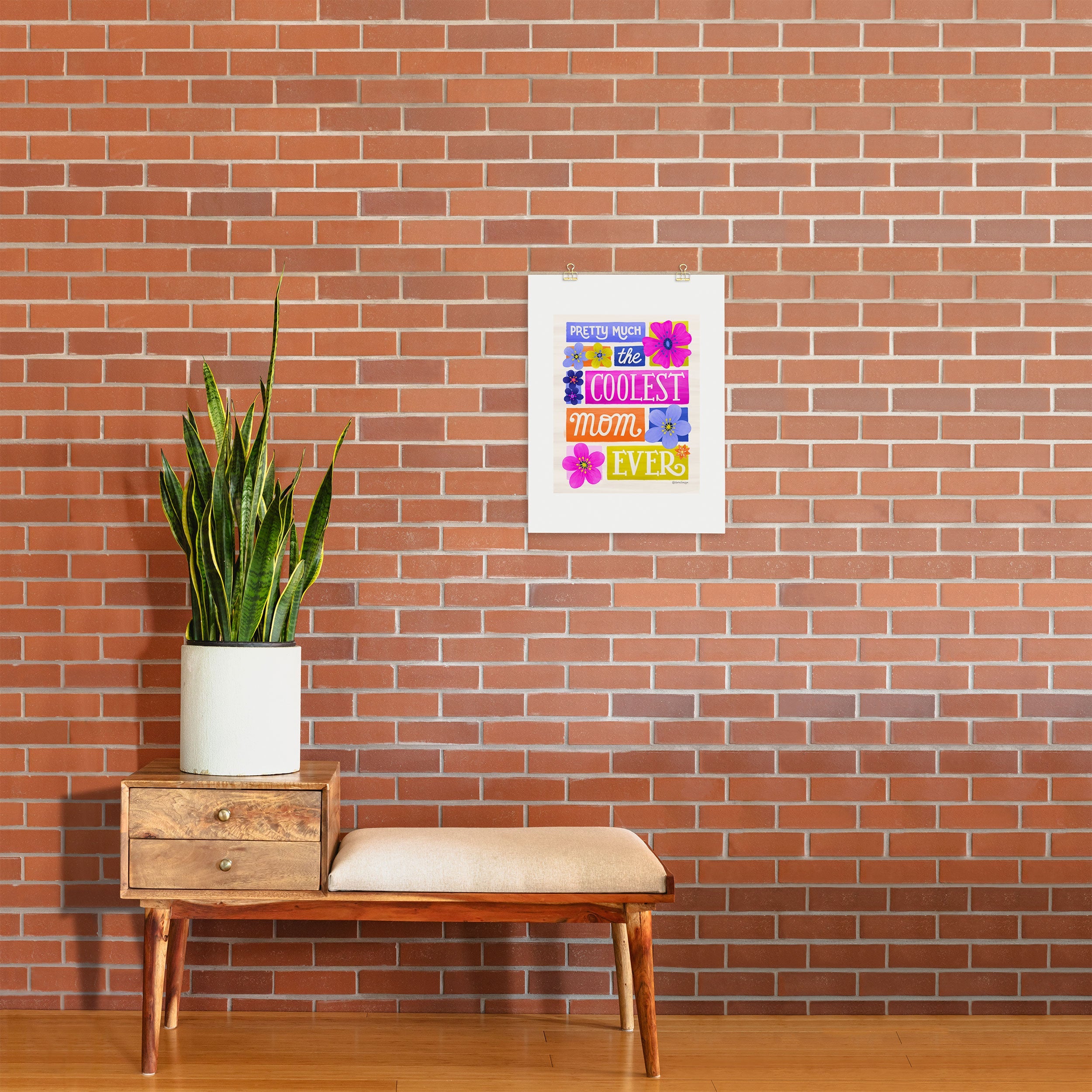 Seta Zakian Coolest Mom Ever Art Print