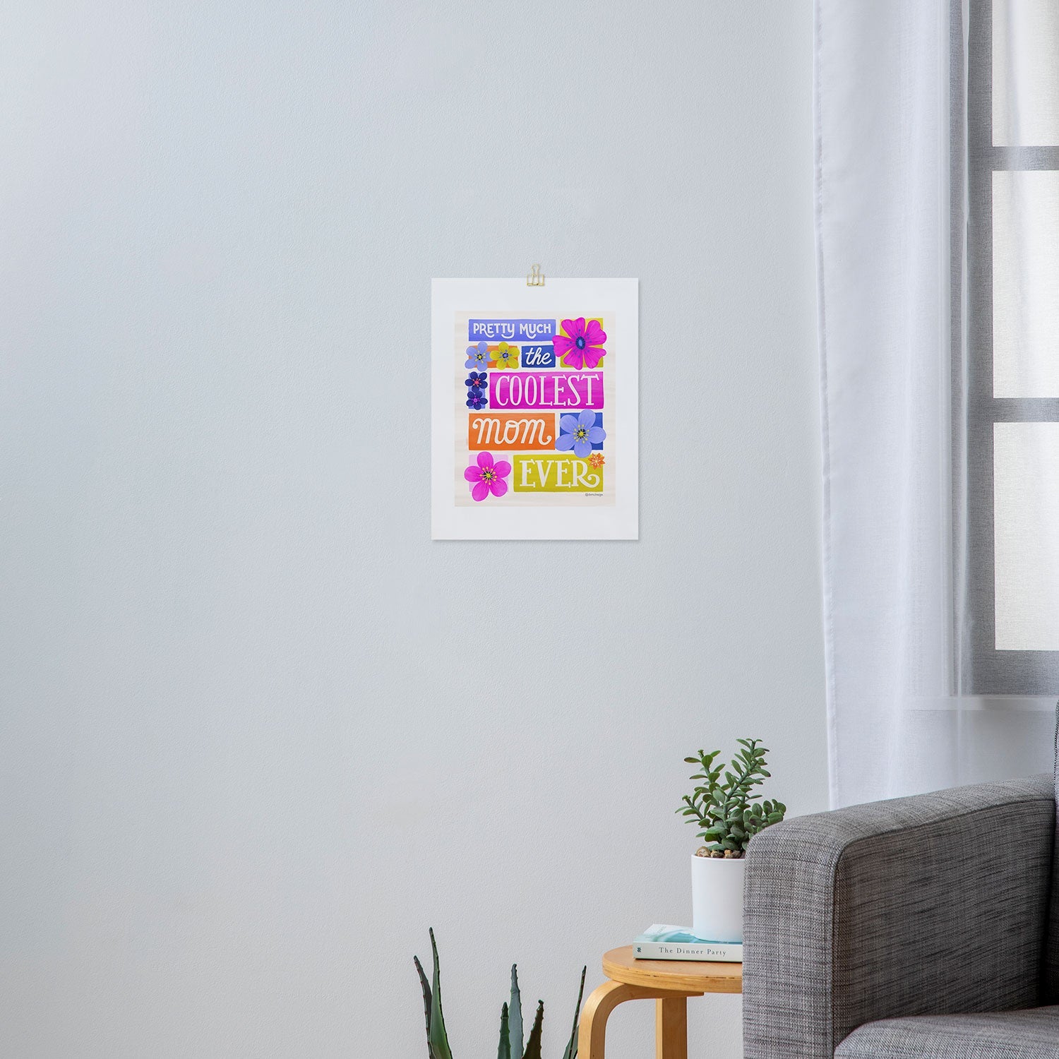 Seta Zakian Coolest Mom Ever Art Print