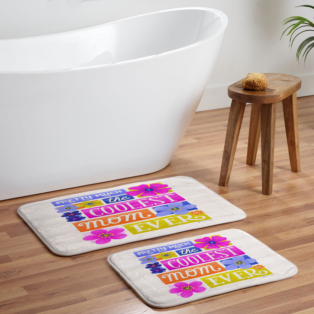 Seta Zakian Coolest Mom Ever Memory Foam Bath Mat