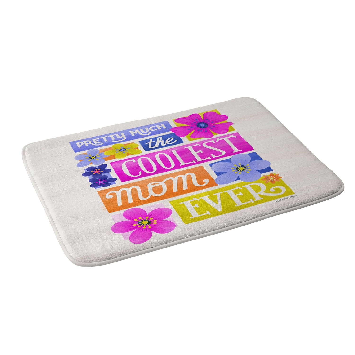 Seta Zakian Coolest Mom Ever Memory Foam Bath Mat