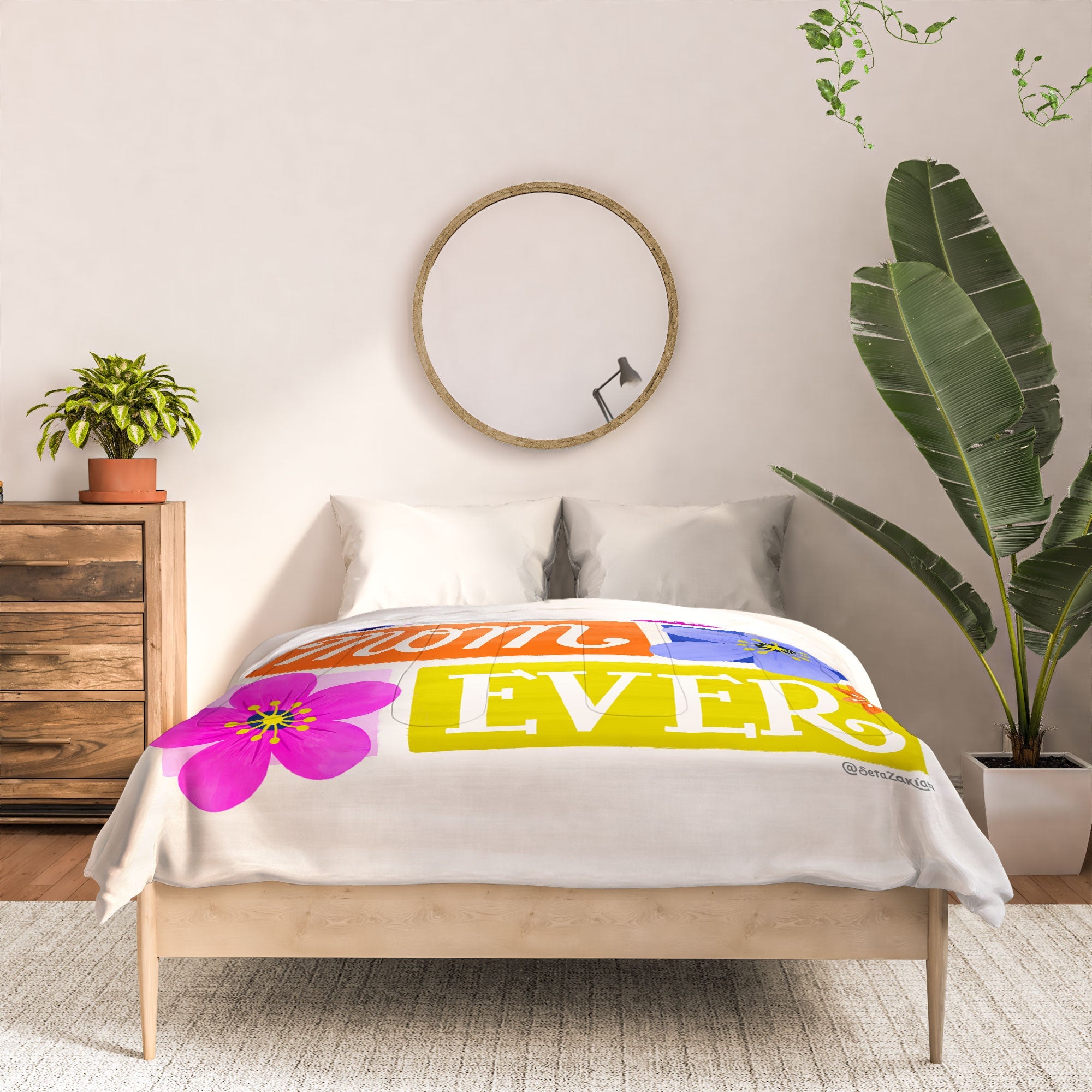 Seta Zakian Coolest Mom Ever Comforter