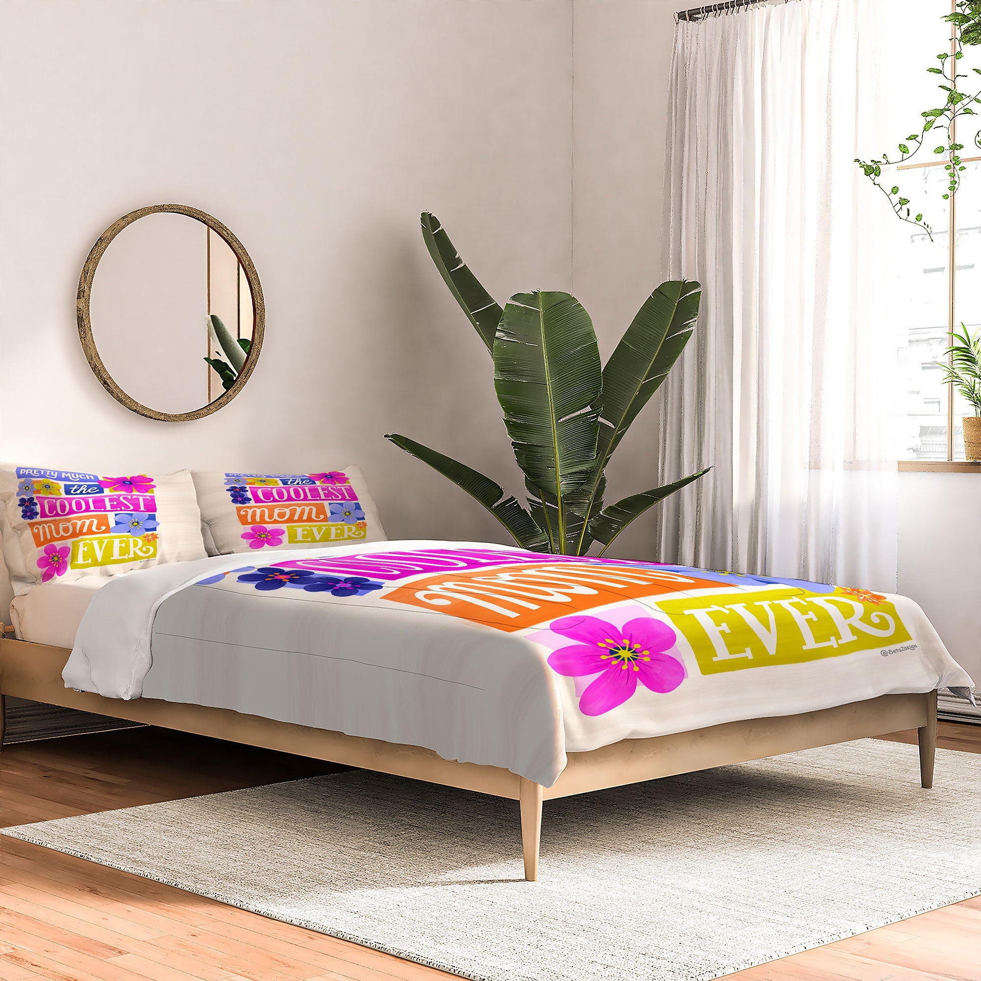 Seta Zakian Coolest Mom Ever Comforter