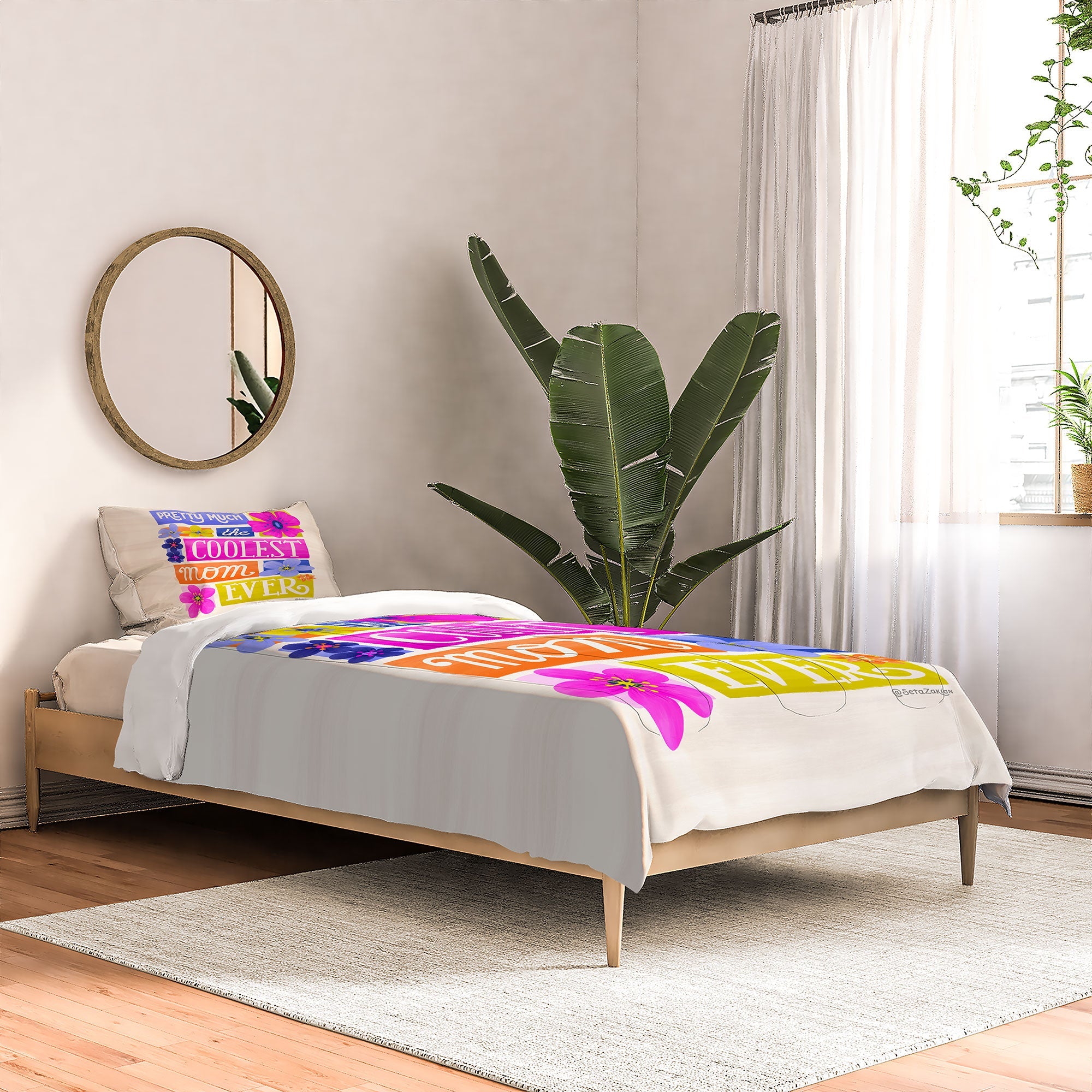Seta Zakian Coolest Mom Ever Comforter