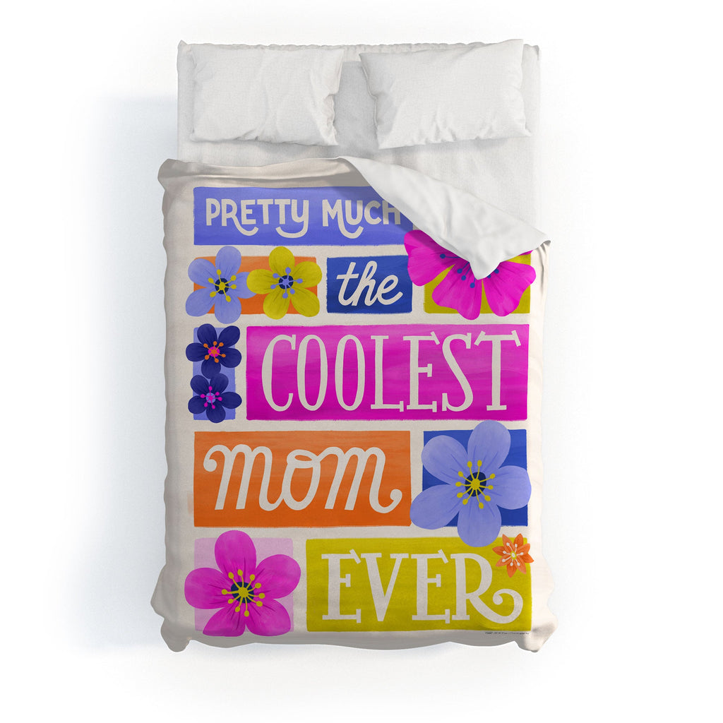 Seta Zakian Coolest Mom Ever Duvet Cover