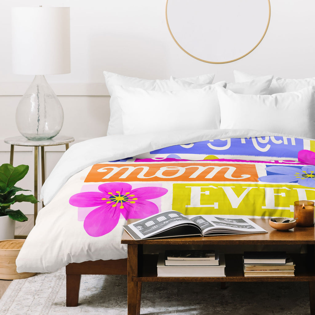 Seta Zakian Coolest Mom Ever Duvet Cover