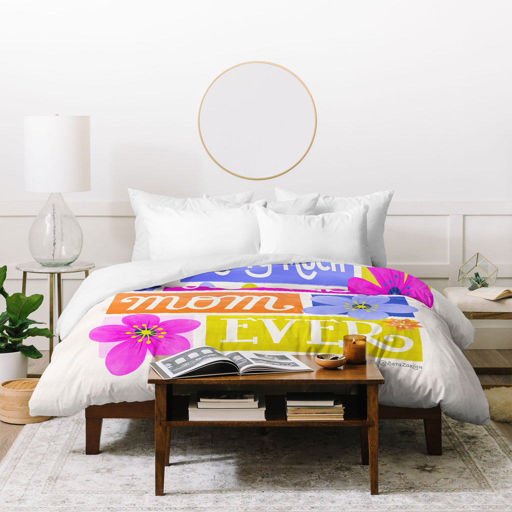 Seta Zakian Coolest Mom Ever Duvet Cover