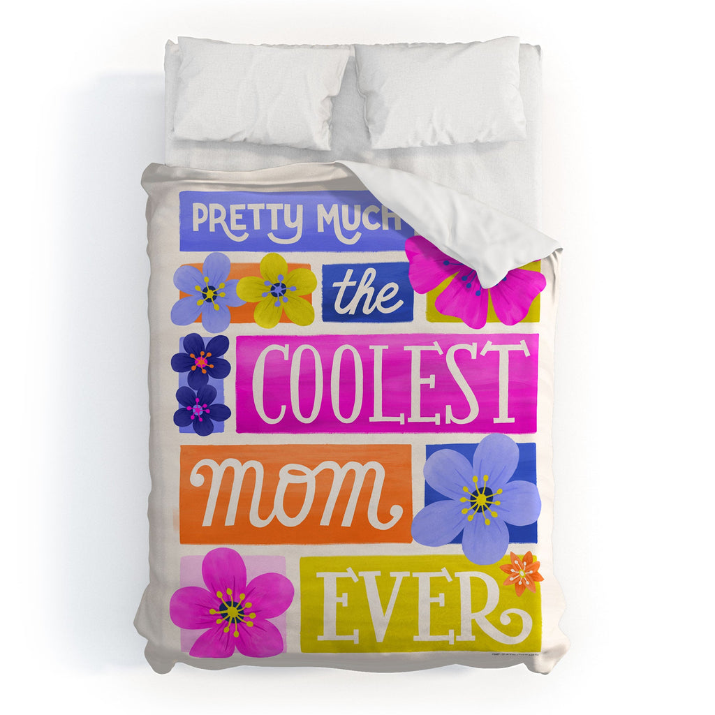Seta Zakian Coolest Mom Ever Duvet Cover