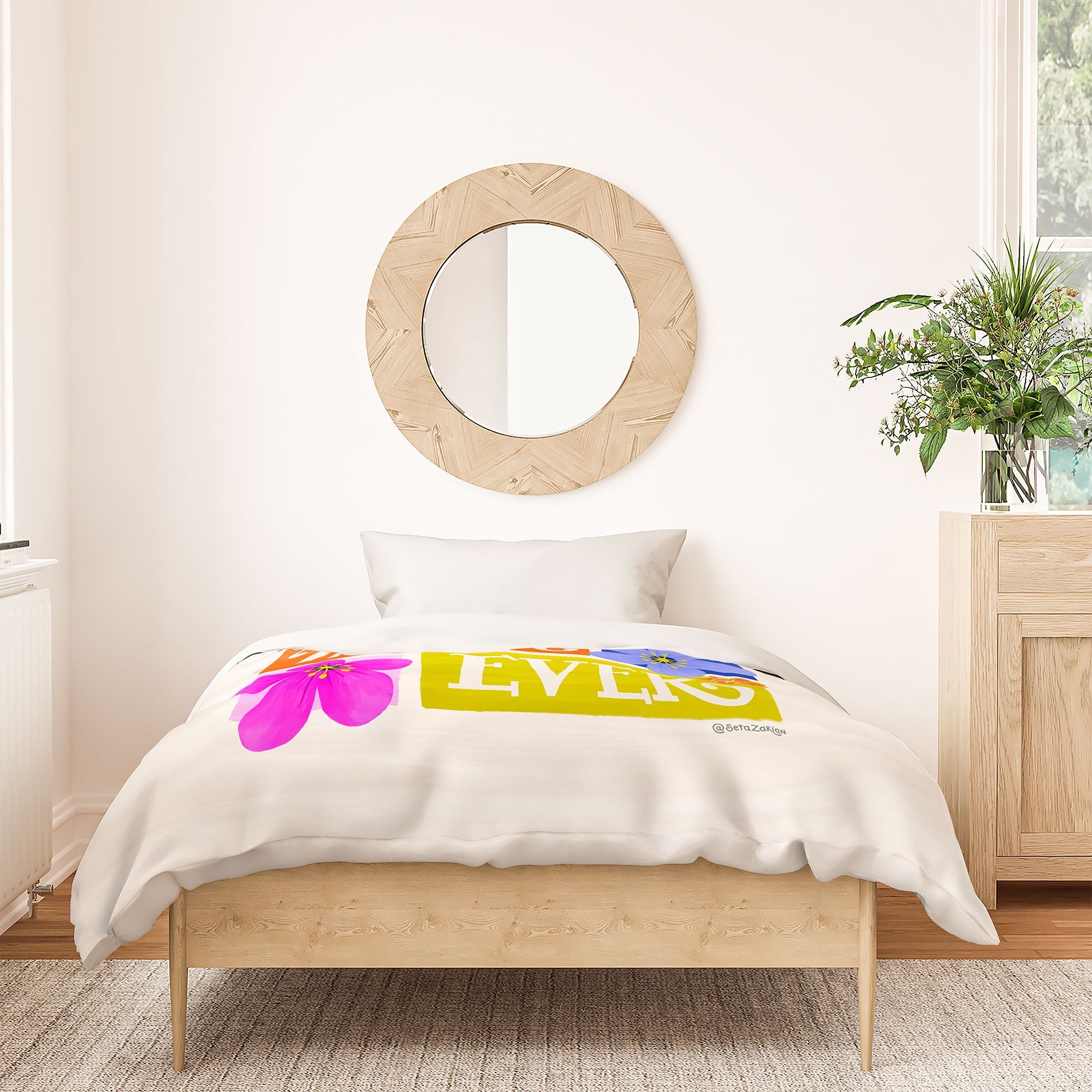 Seta Zakian Coolest Mom Ever Duvet Cover