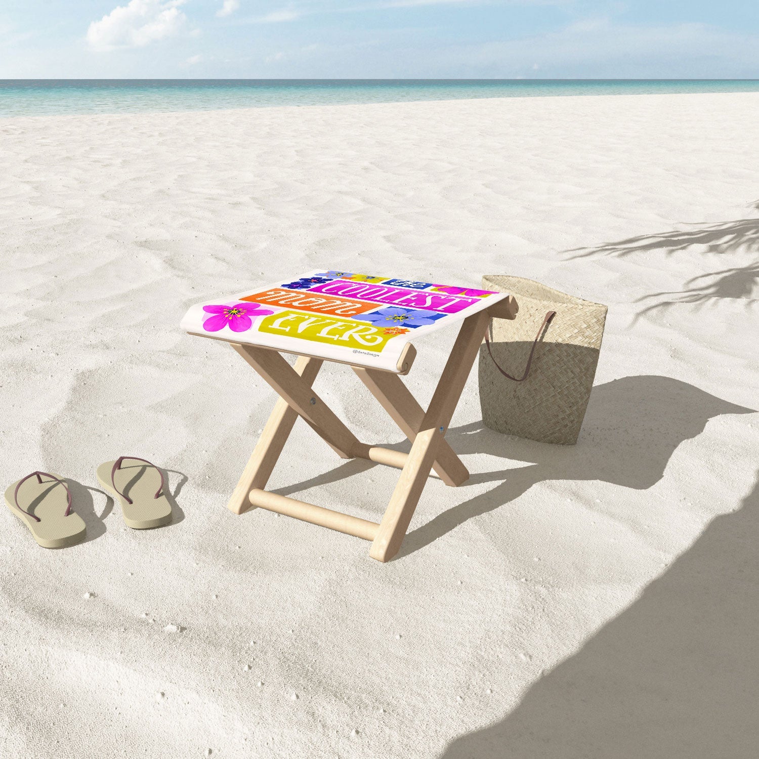 Seta Zakian Coolest Mom Ever Folding Stool