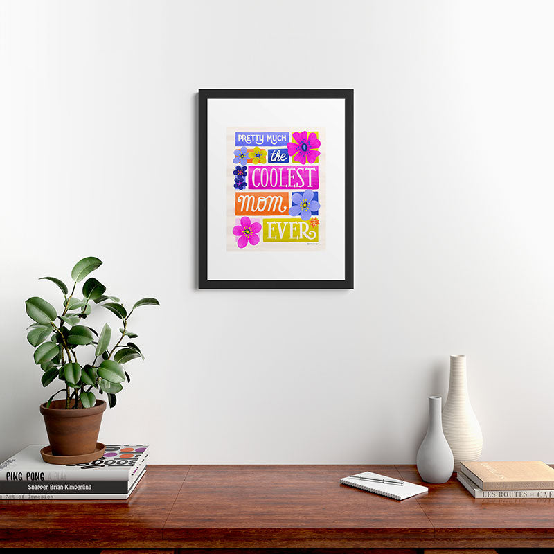 Seta Zakian Coolest Mom Ever Framed Art Print