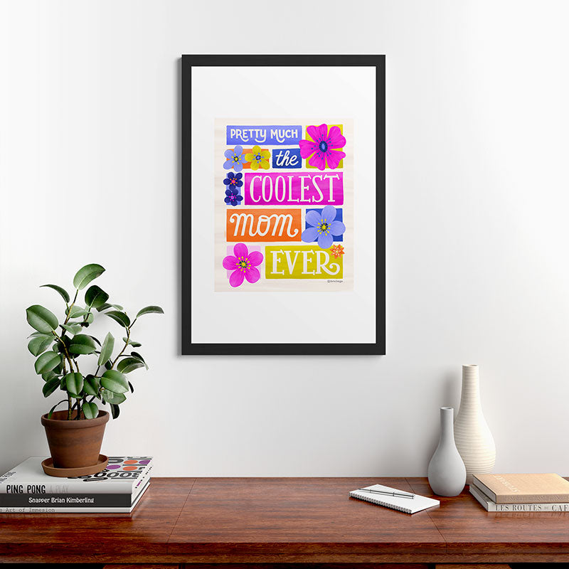 Seta Zakian Coolest Mom Ever Framed Art Print