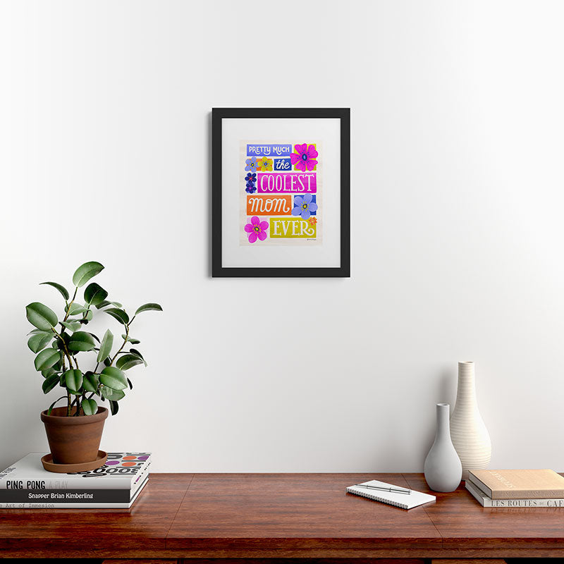 Seta Zakian Coolest Mom Ever Framed Art Print