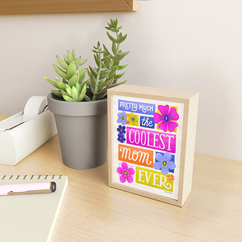Seta Zakian Coolest Mom Ever Framed Mini Art Print