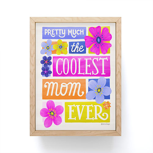 Seta Zakian Coolest Mom Ever Framed Mini Art Print