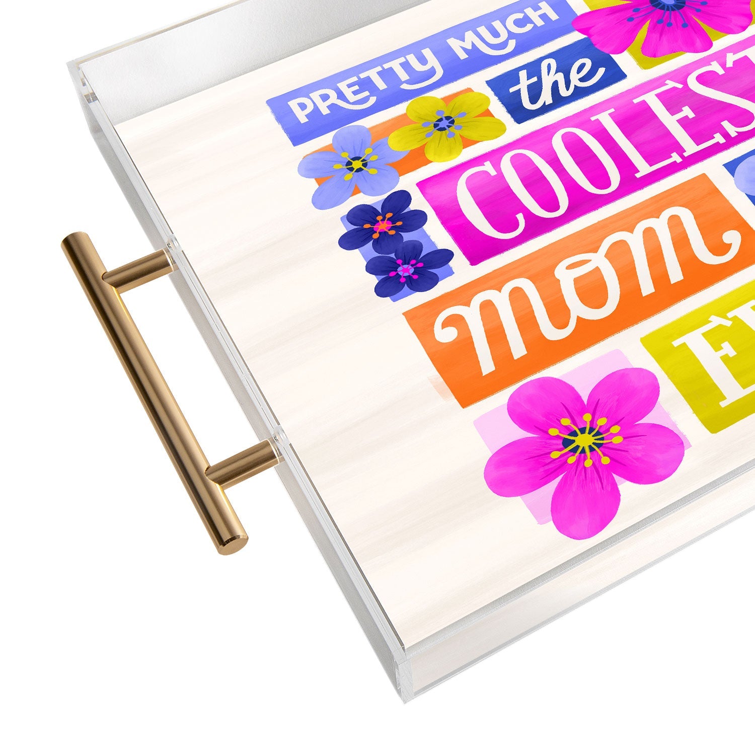 Seta Zakian Coolest Mom Ever Acrylic Tray