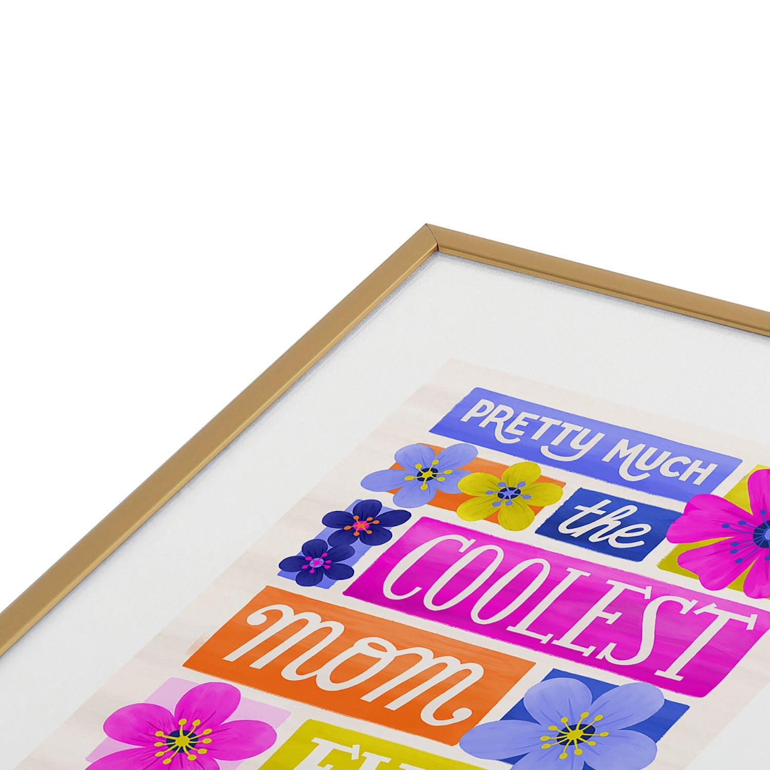 Seta Zakian Coolest Mom Ever Metal Framed Art Print