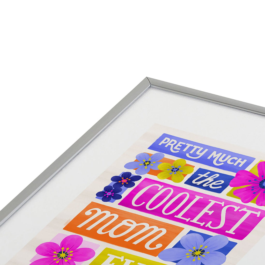 Seta Zakian Coolest Mom Ever Metal Framed Art Print