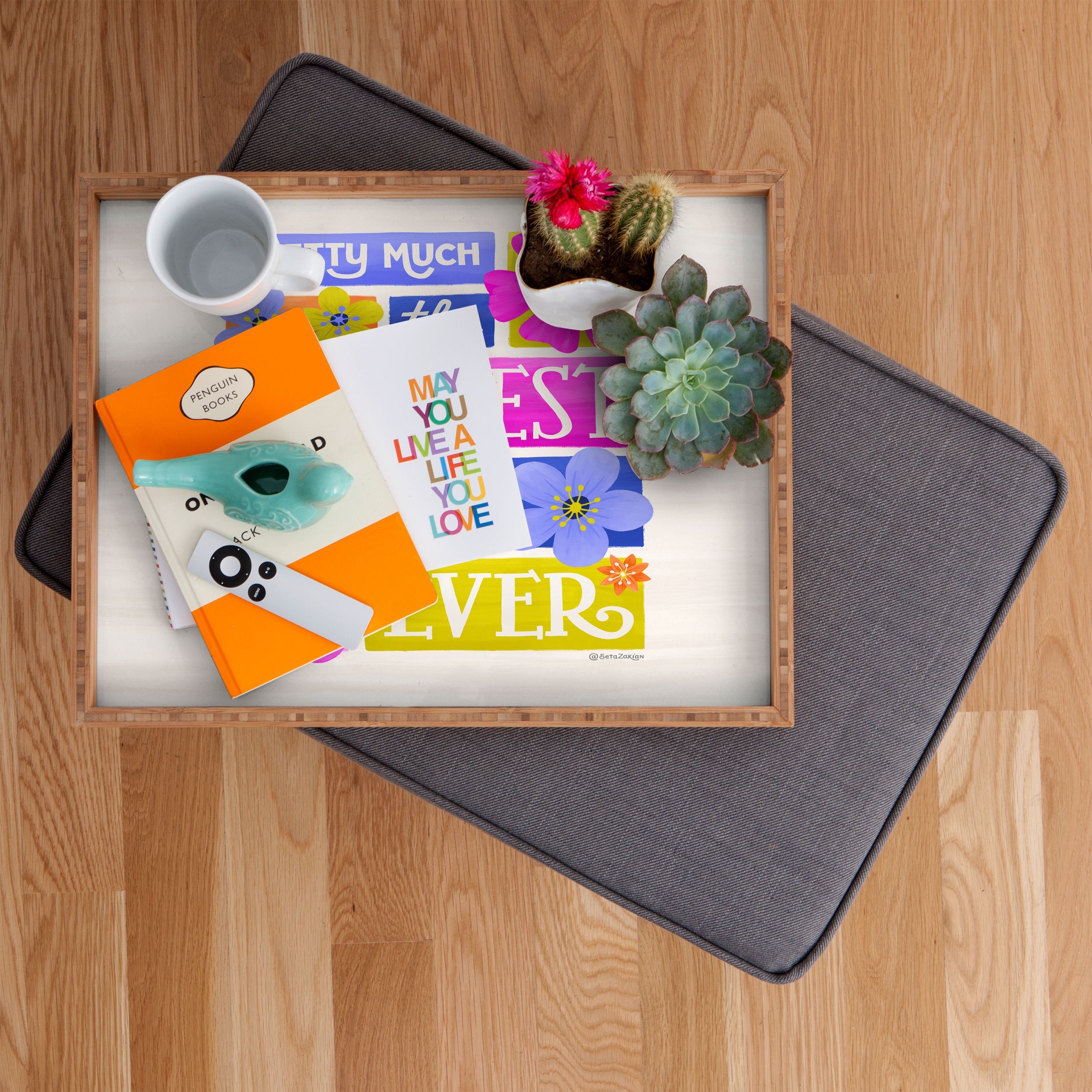 Seta Zakian Coolest Mom Ever Rectangular Tray