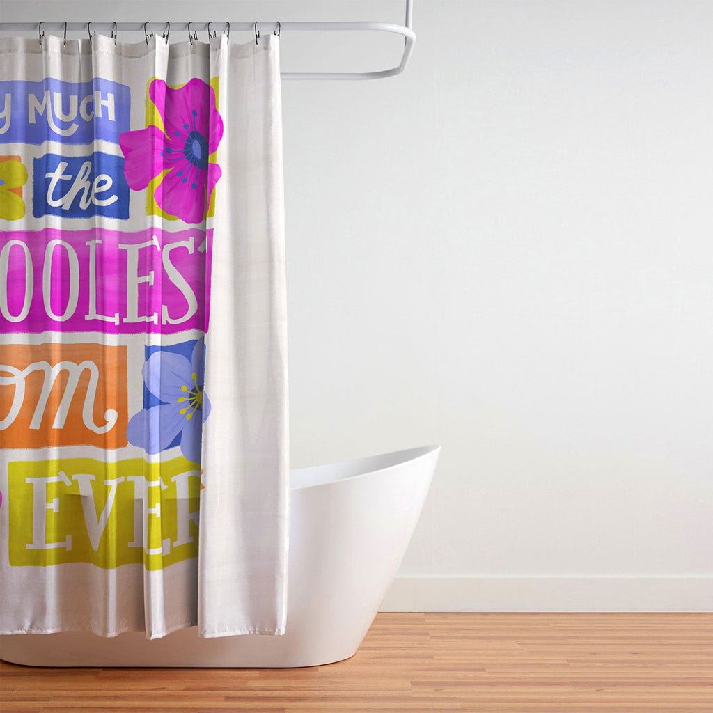 Seta Zakian Coolest Mom Ever Shower Curtain