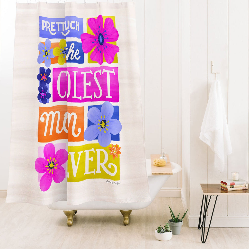 Seta Zakian Coolest Mom Ever Shower Curtain