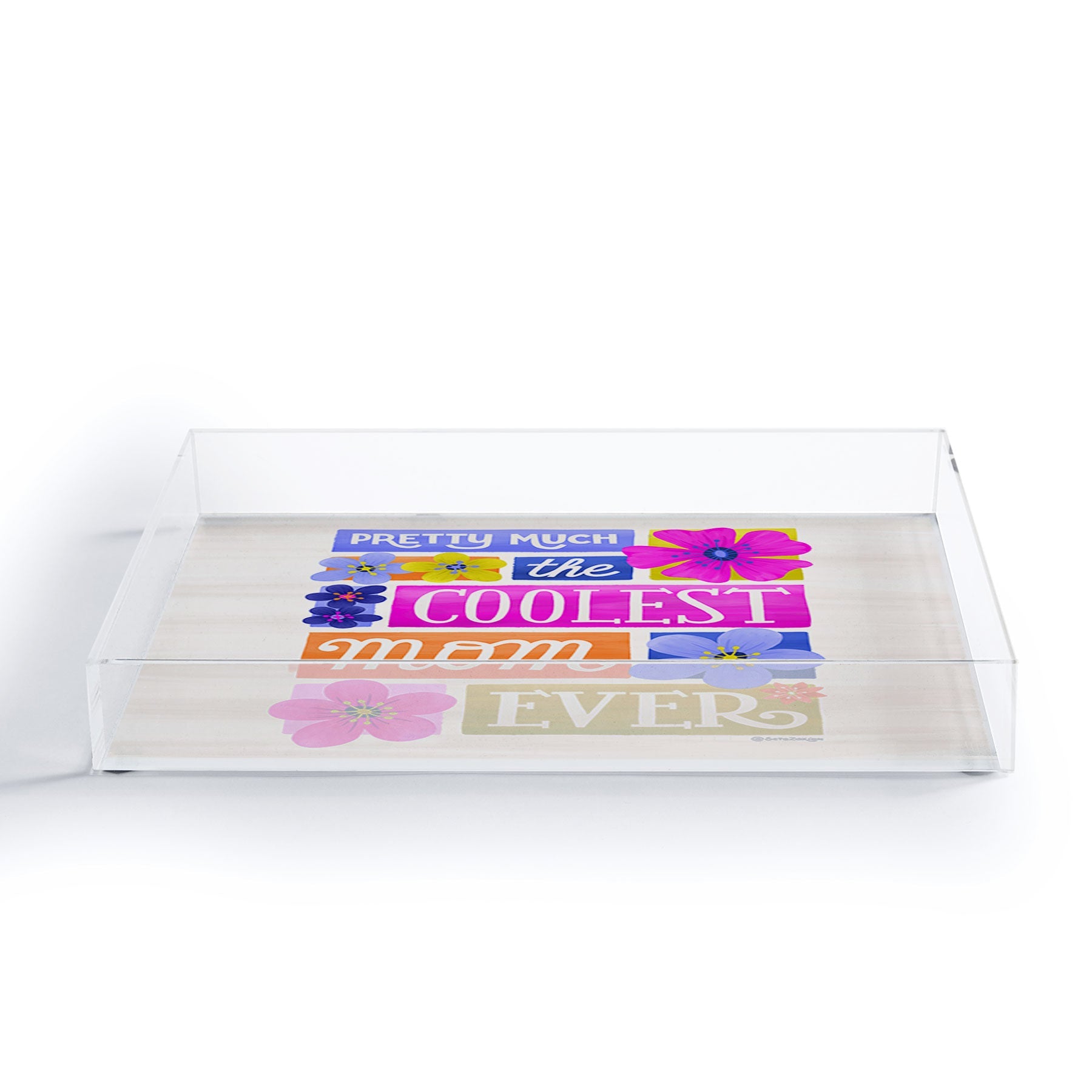 Seta Zakian Coolest Mom Ever Acrylic Tray