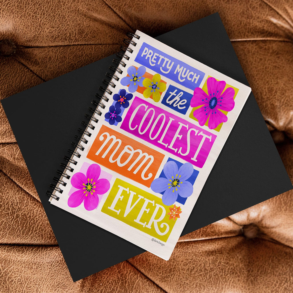 Seta Zakian Coolest Mom Ever Spiral Notebook