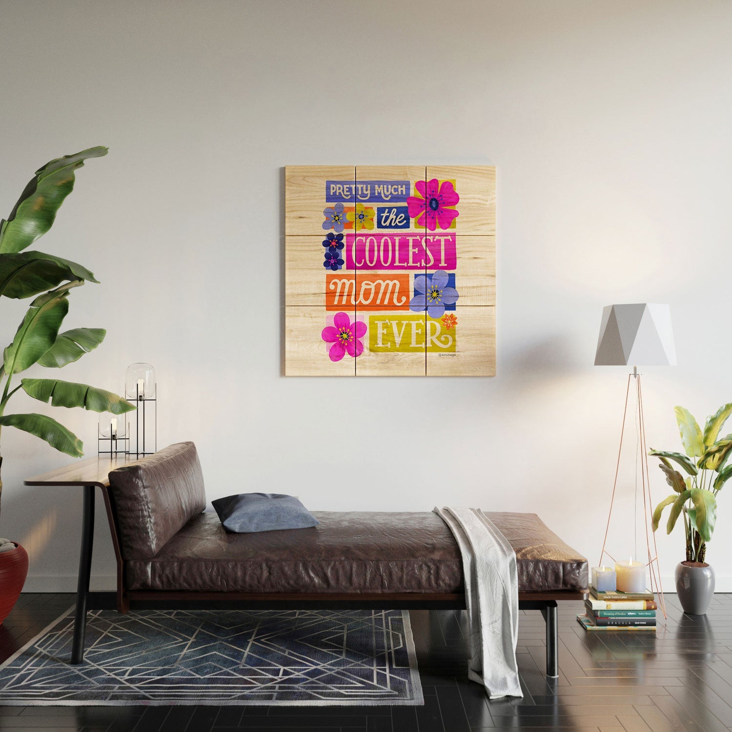 Seta Zakian Coolest Mom Ever Wood Wall Mural