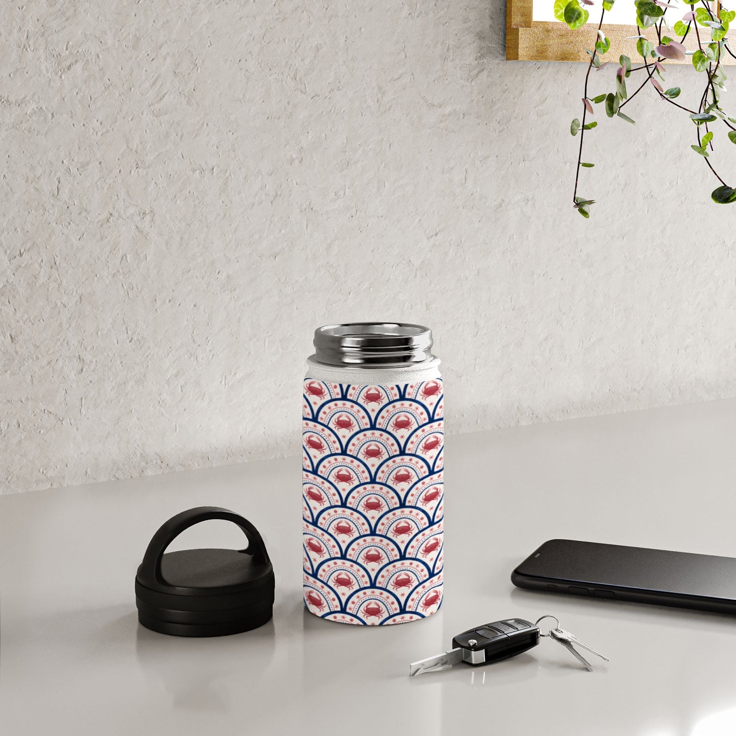 Seta Zakian Crab Scallop pattern Water Bottle