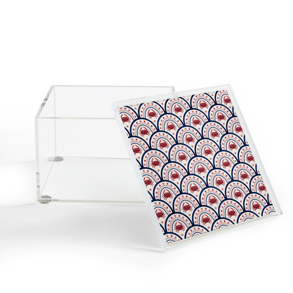 Seta Zakian Crab Scallop pattern Acrylic Box