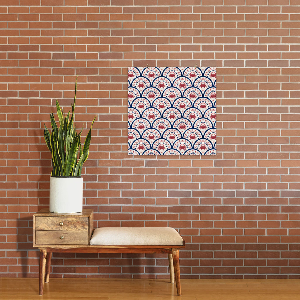 Seta Zakian Crab Scallop pattern Art Print