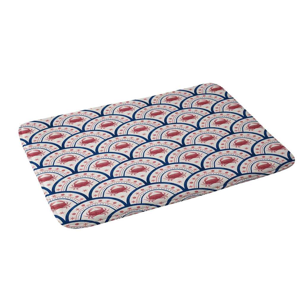 Seta Zakian Crab Scallop pattern Memory Foam Bath Mat