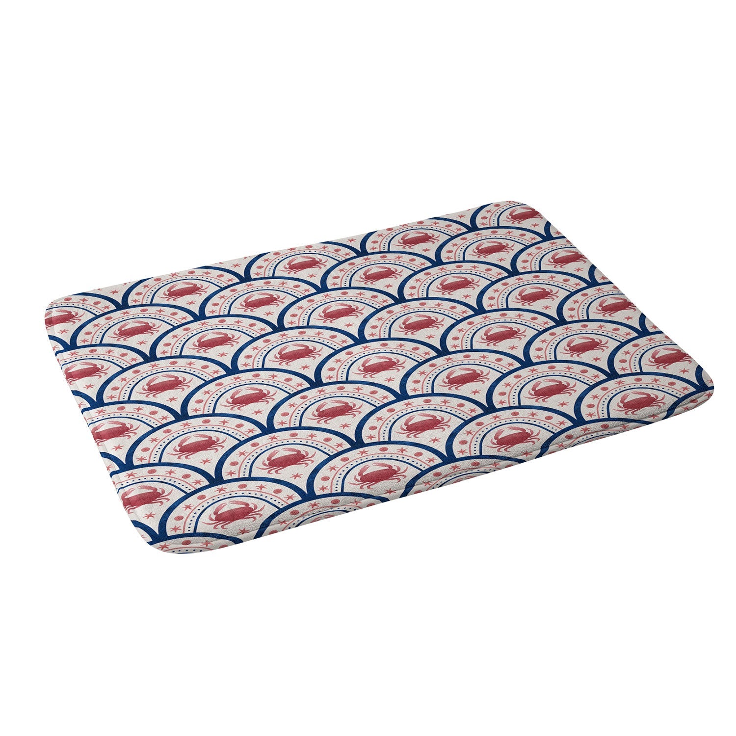 Seta Zakian Crab Scallop pattern Memory Foam Bath Mat