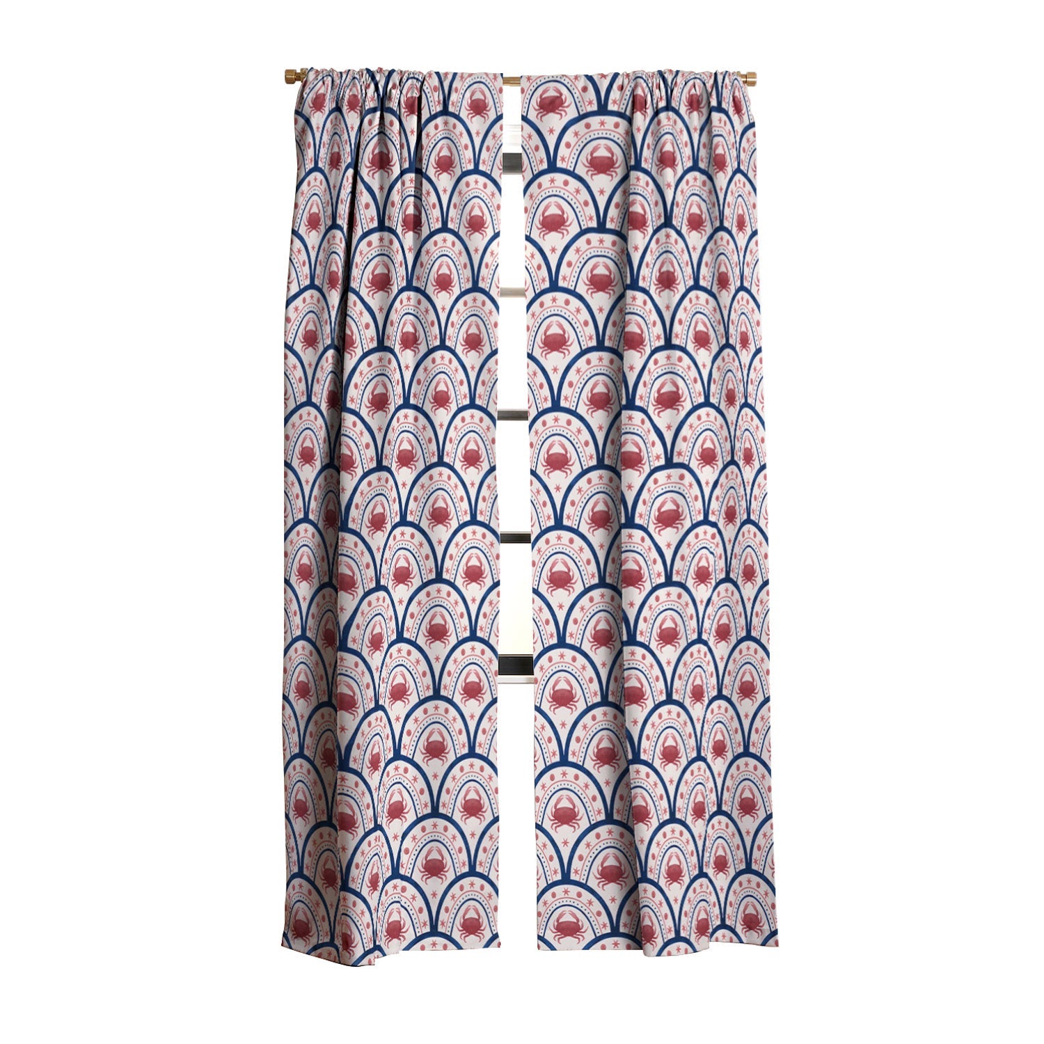 Seta Zakian Crab Scallop pattern Blackout Non Repeat