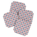 Seta Zakian Crab Scallop pattern Coaster Set