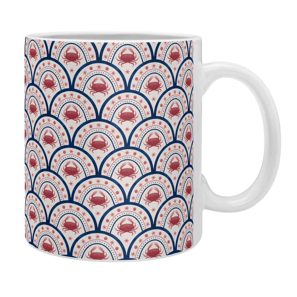 Seta Zakian Crab Scallop pattern Coffee Mug