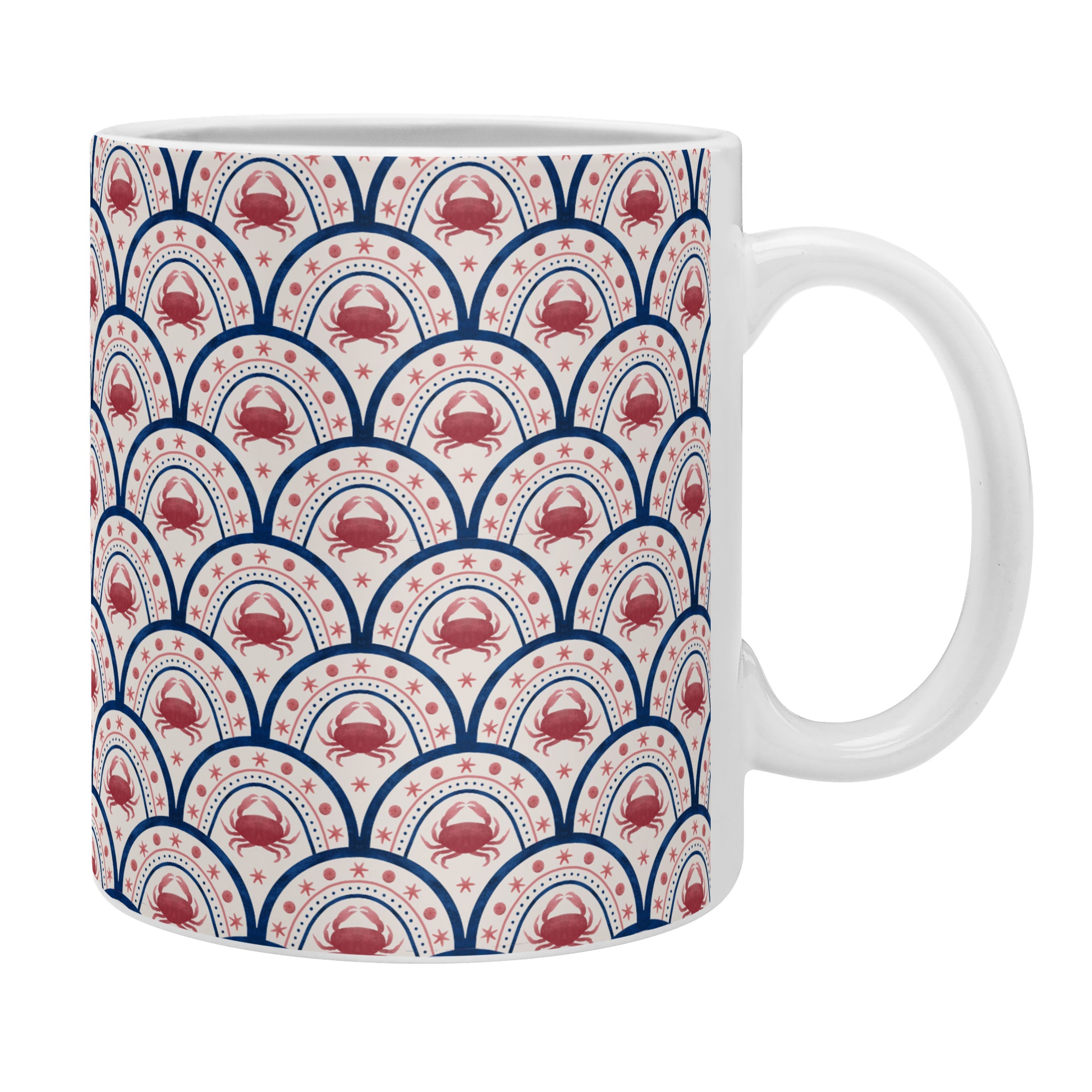 Seta Zakian Crab Scallop pattern Coffee Mug