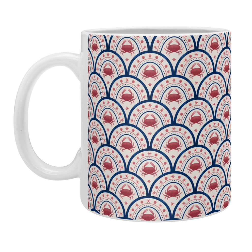 Seta Zakian Crab Scallop pattern Coffee Mug