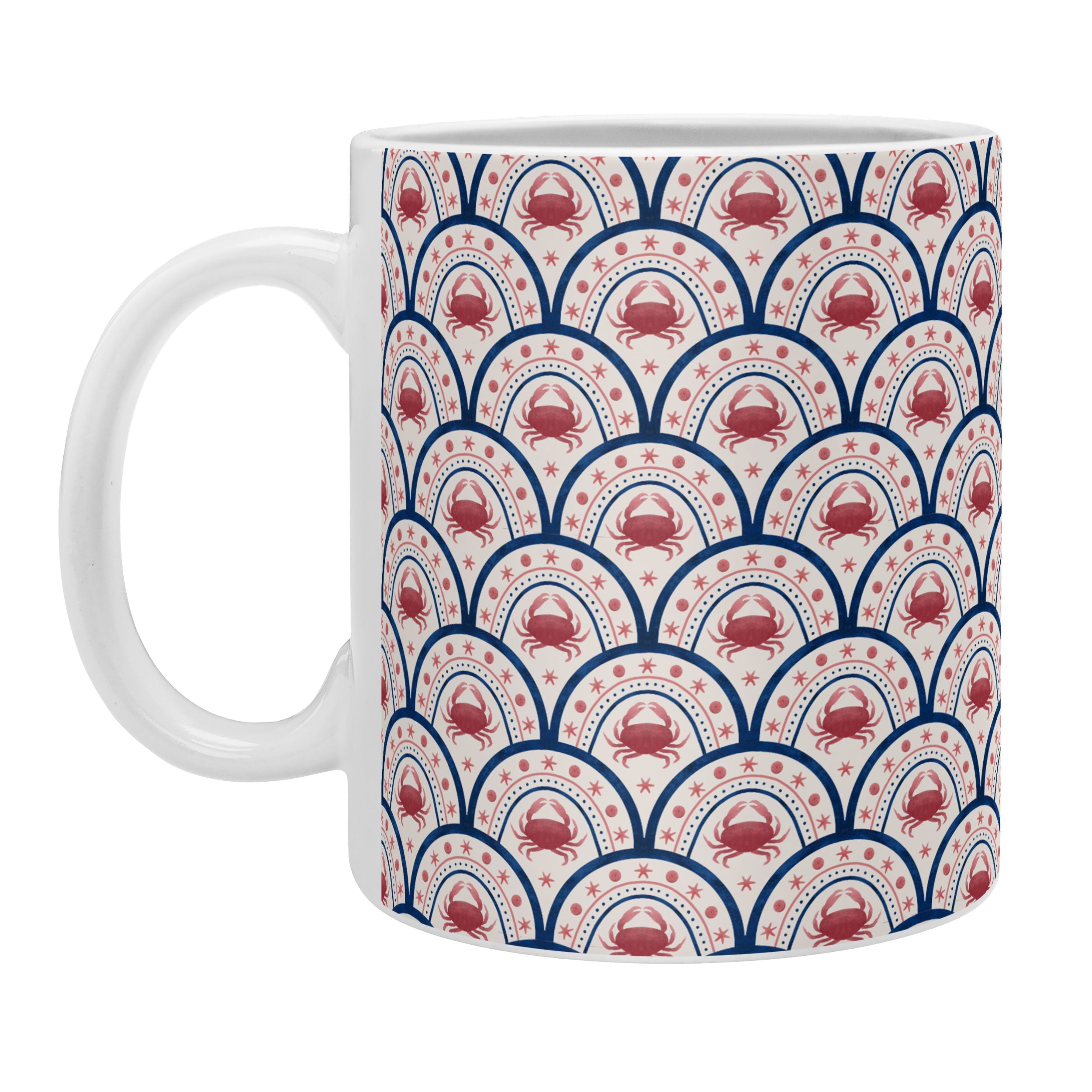 Seta Zakian Crab Scallop pattern Coffee Mug