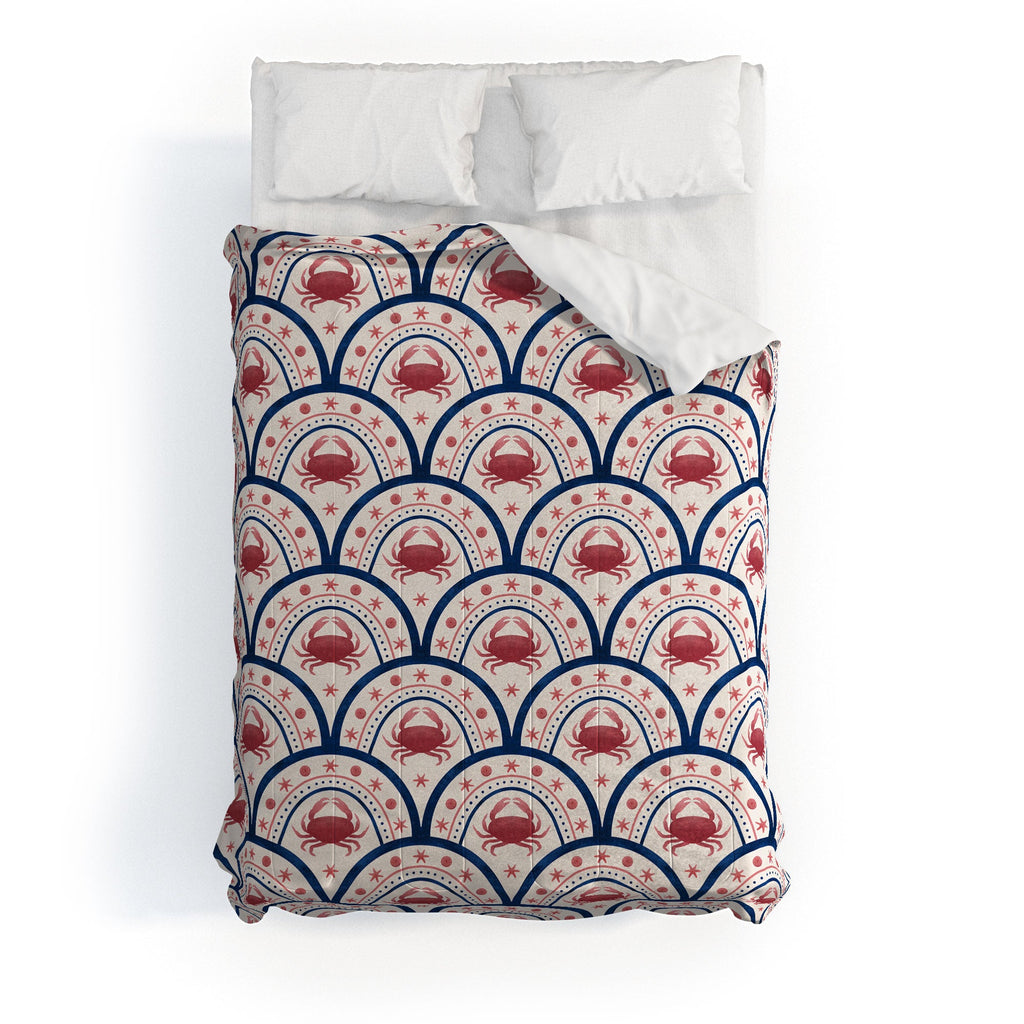 Seta Zakian Crab Scallop pattern Comforter
