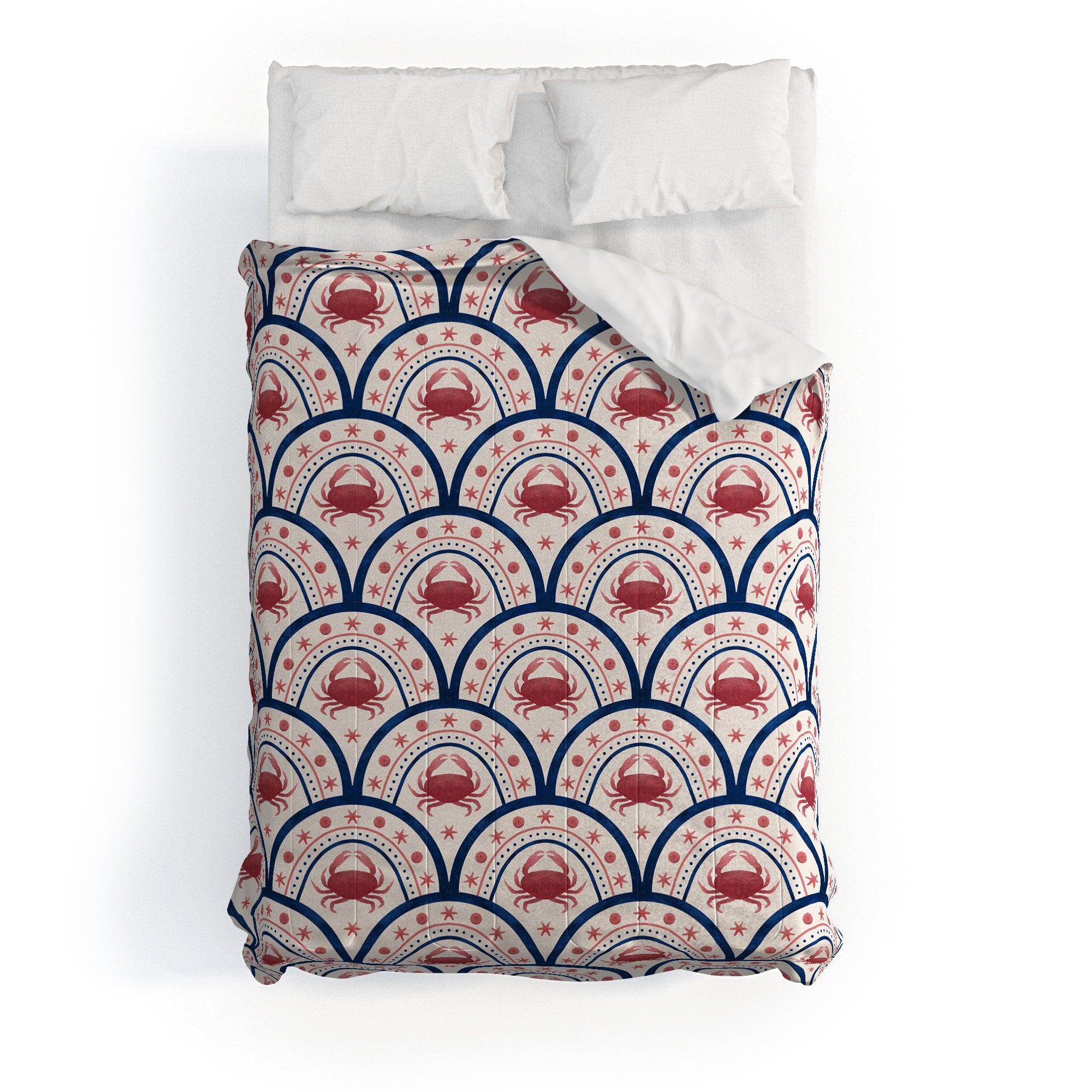 Seta Zakian Crab Scallop pattern Comforter