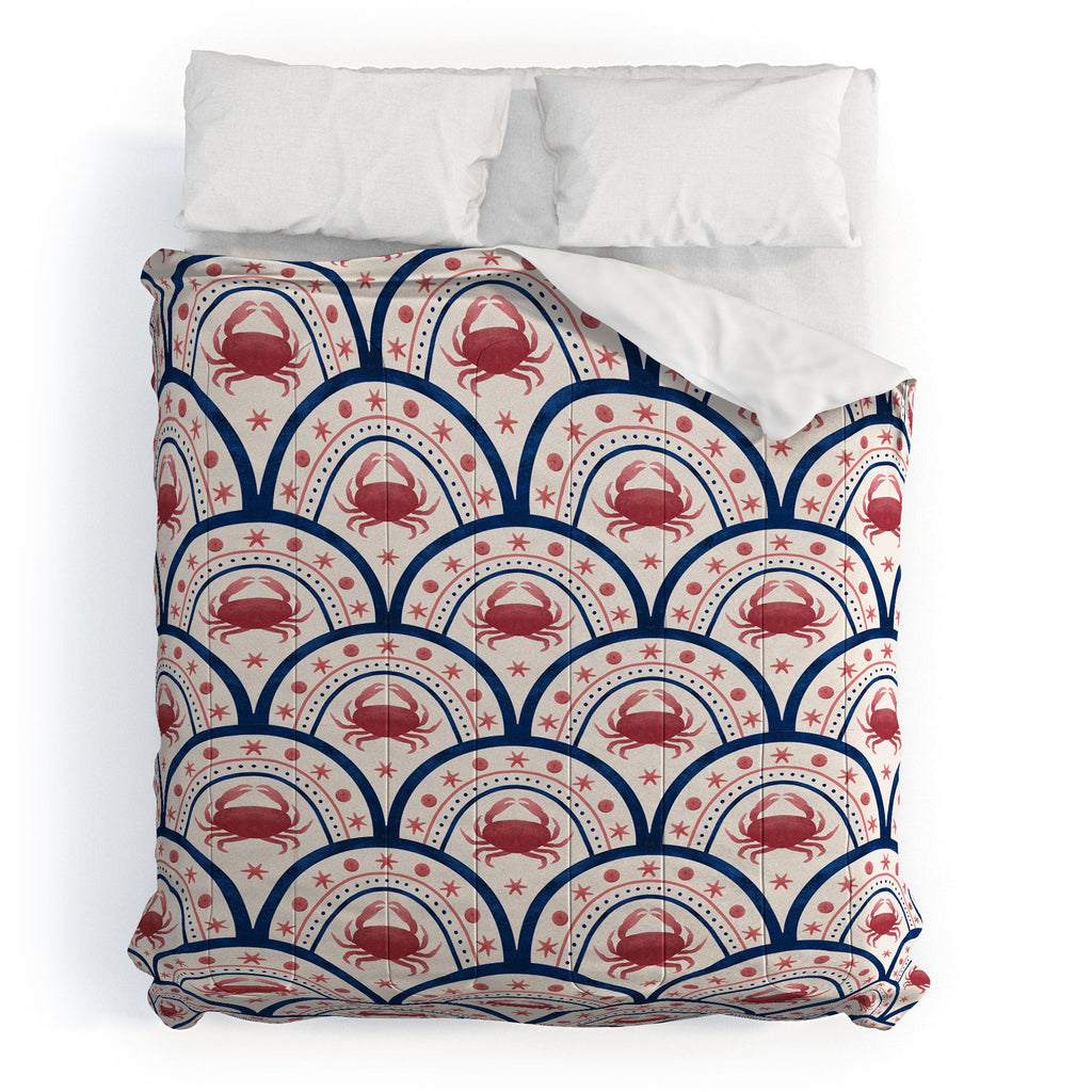 Seta Zakian Crab Scallop pattern Comforter