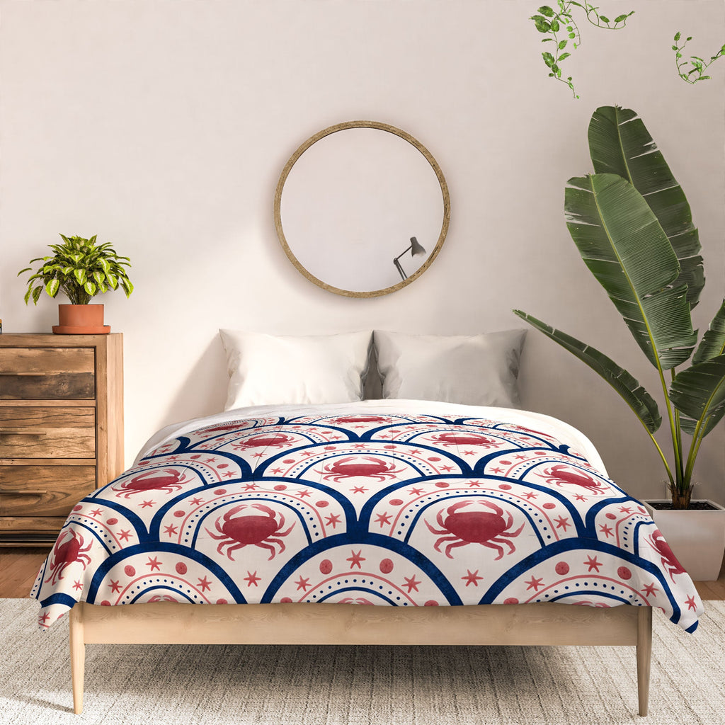 Seta Zakian Crab Scallop pattern Comforter