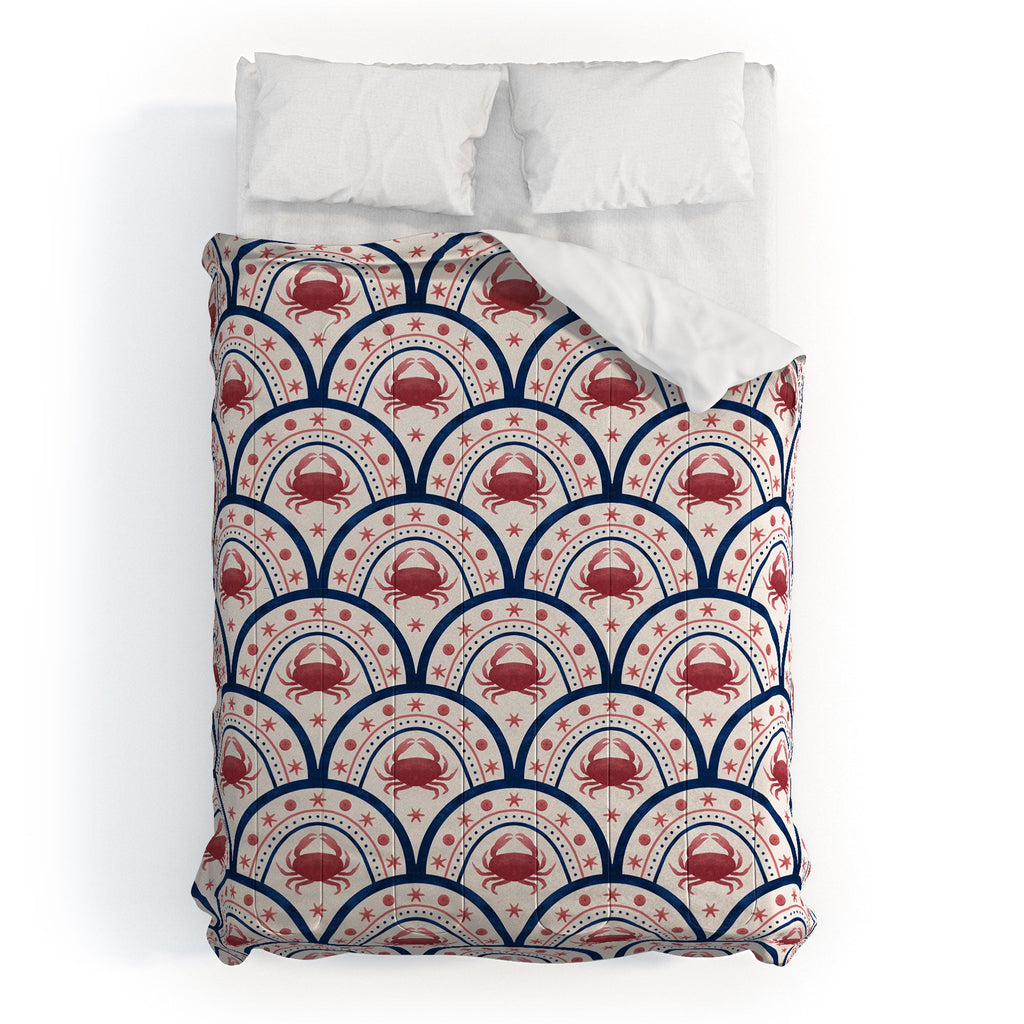Seta Zakian Crab Scallop pattern Comforter