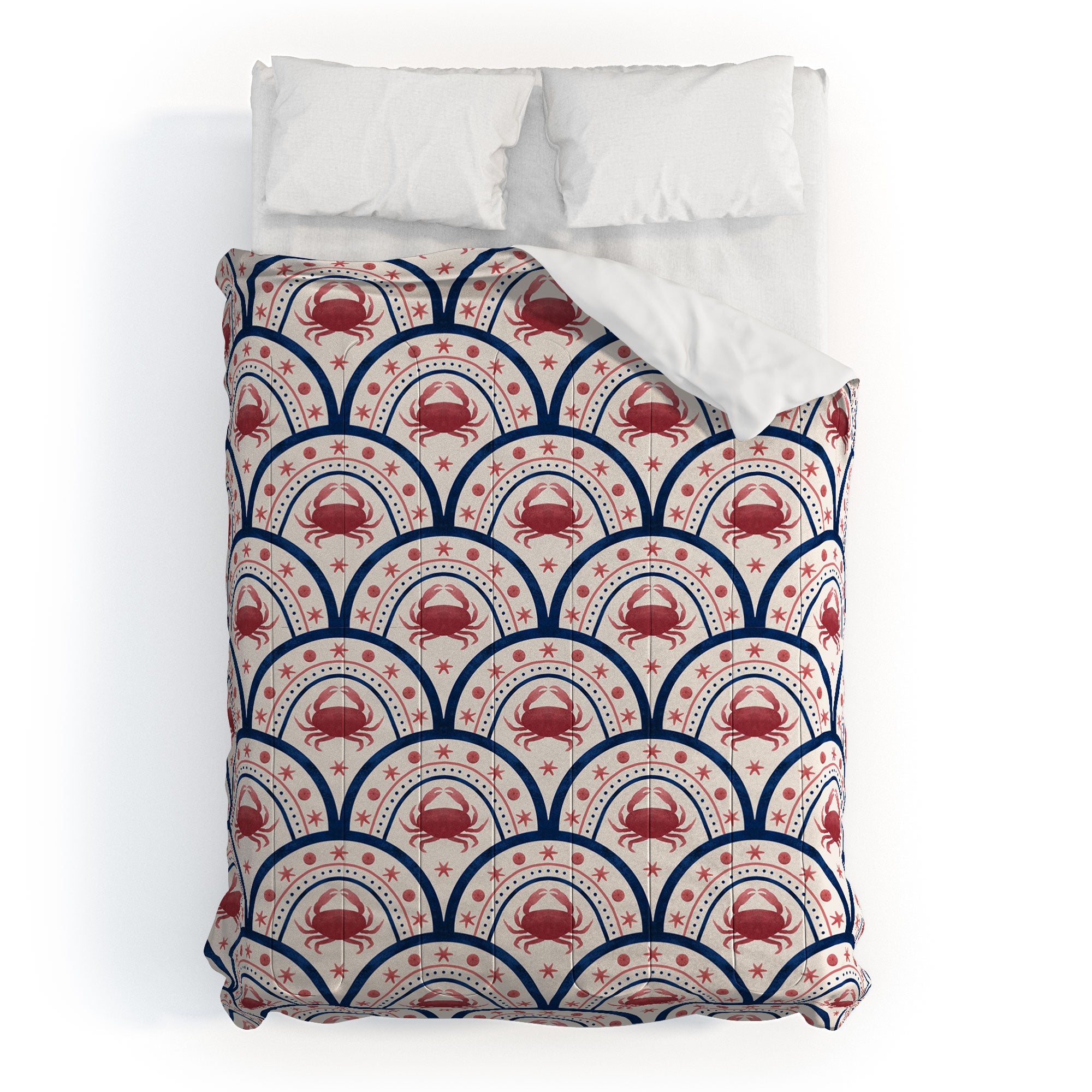 Seta Zakian Crab Scallop pattern Comforter